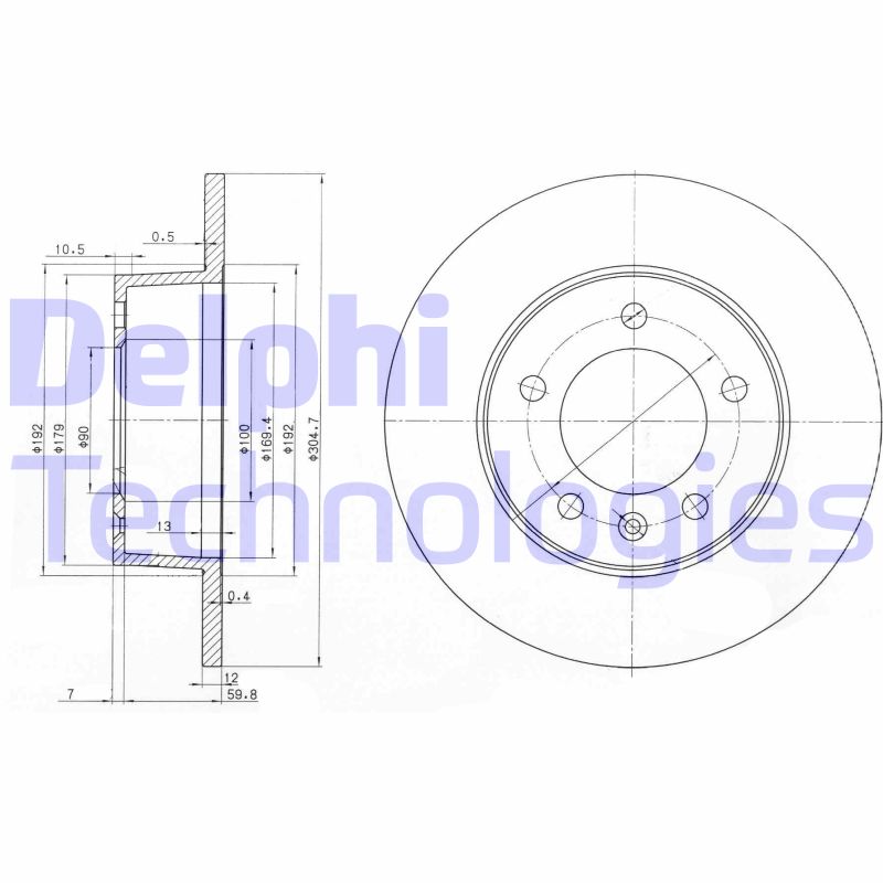 Disc frana BG3681 DELPHI