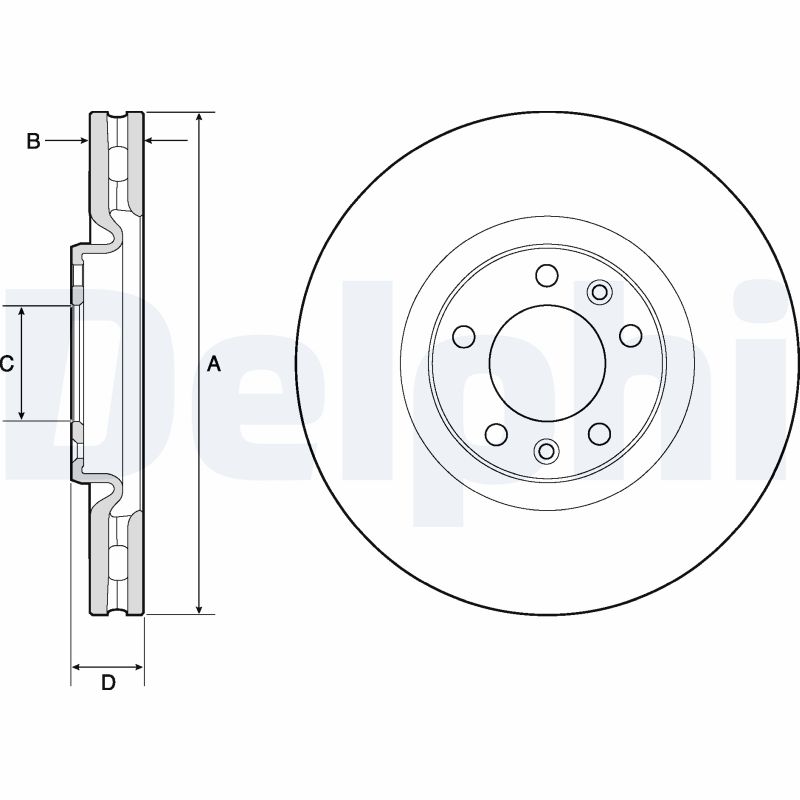 Disc frana BG3683 DELPHI
