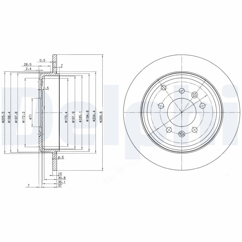 Disc frana BG3684 DELPHI