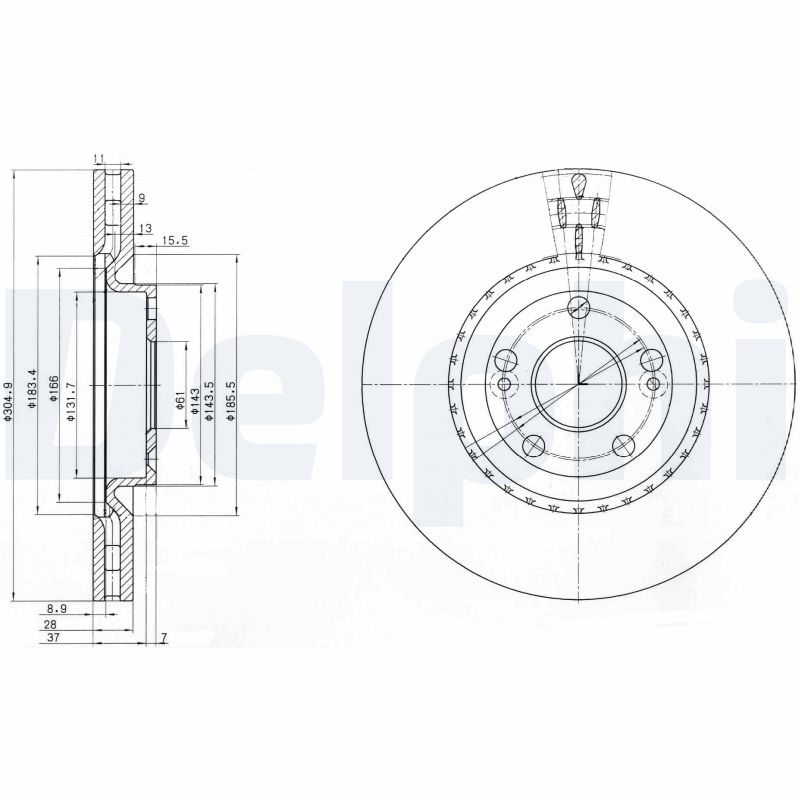 Disc frana BG3685 DELPHI