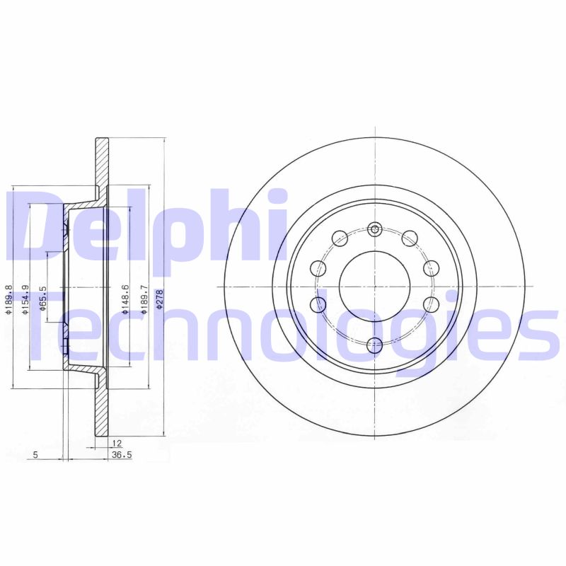 Disc frana BG3731C DELPHI