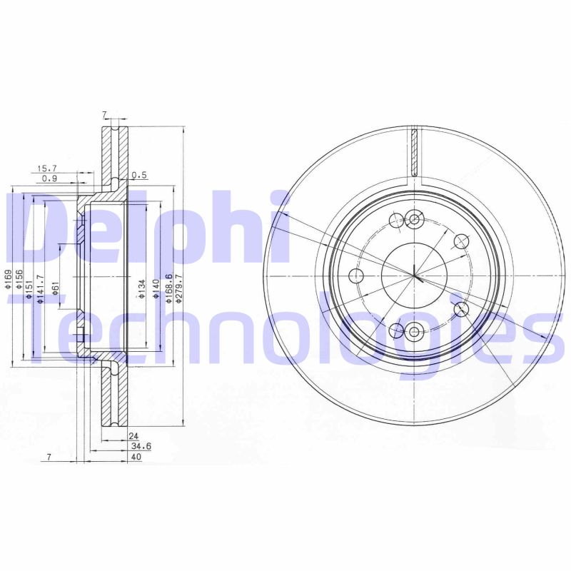 Disc frana BG3733 DELPHI