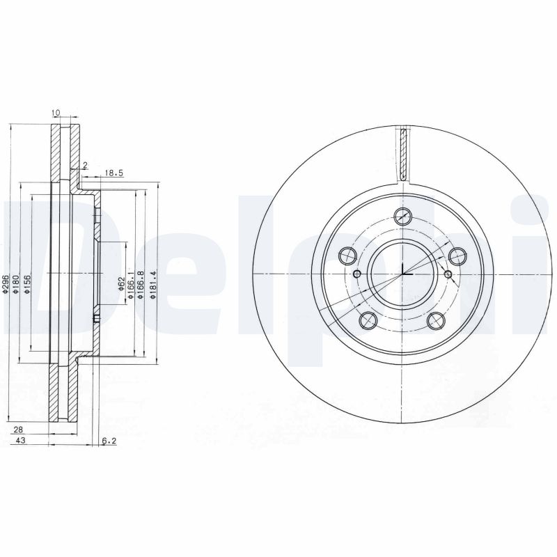 Disc frana BG3735 DELPHI