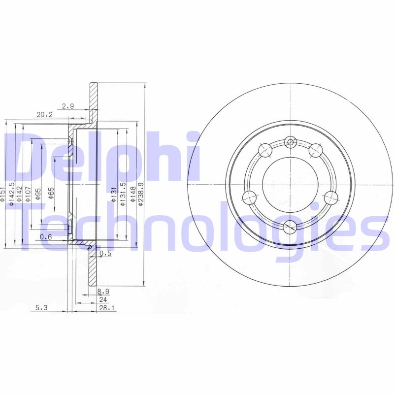 Disc frana BG3738 DELPHI