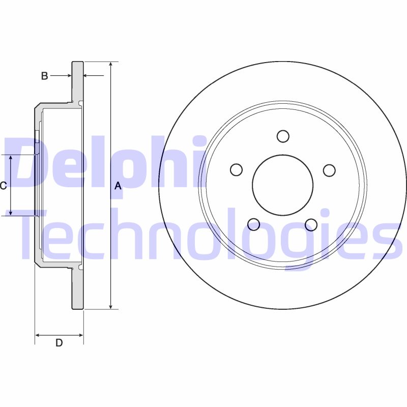 Disc frana BG3739 DELPHI