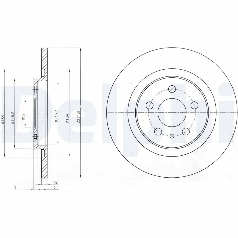 Disc frana BG3741 DELPHI
