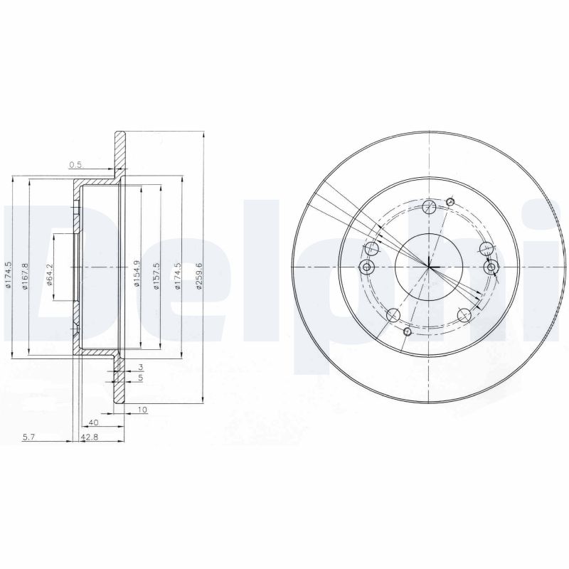 Disc frana BG3746 DELPHI