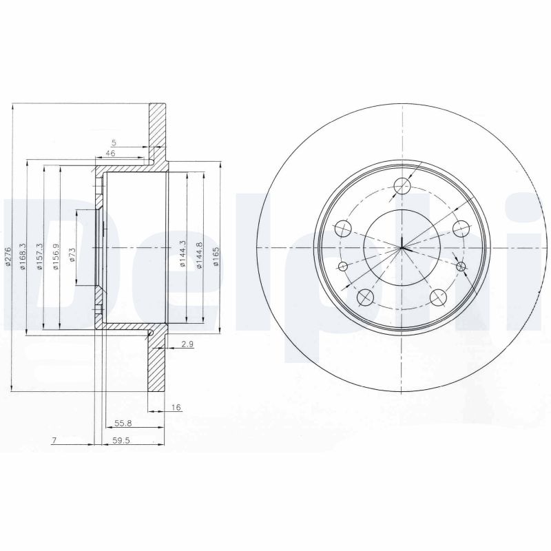 Disc frana BG3751 DELPHI