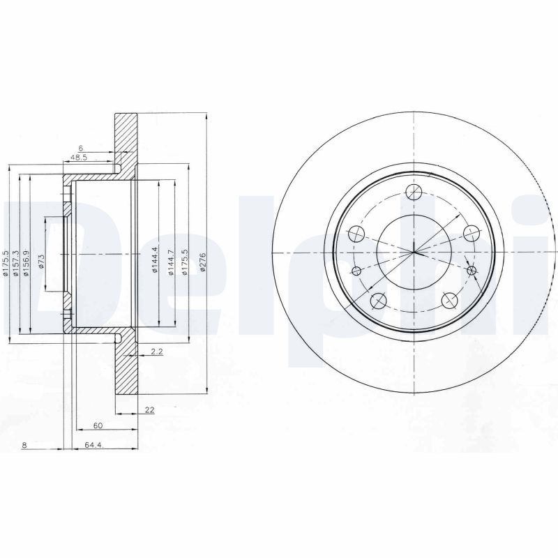 Disc frana BG3752 DELPHI