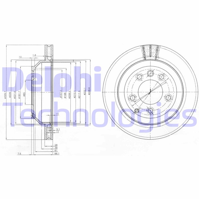 Disc frana BG3775C DELPHI