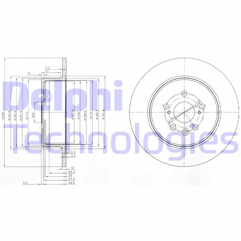 Disc frana BG3777 DELPHI