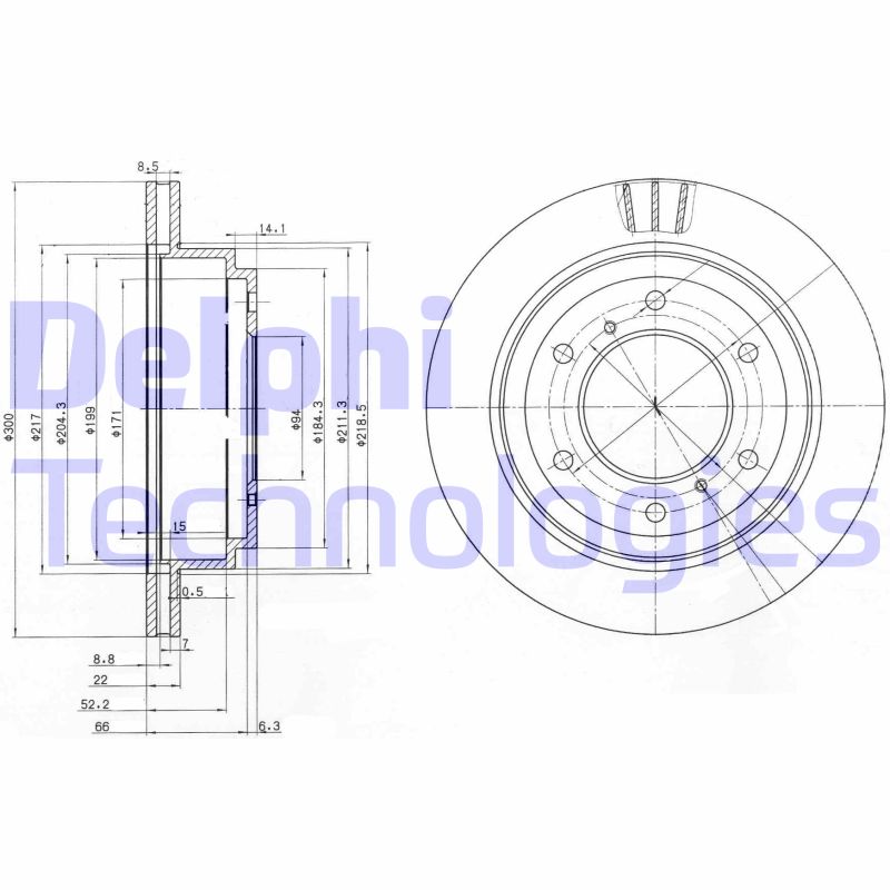 Disc frana BG3813 DELPHI