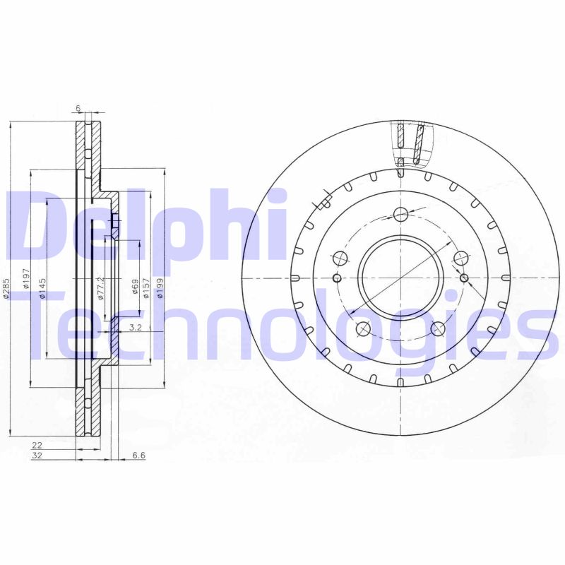 Disc frana BG3814 DELPHI