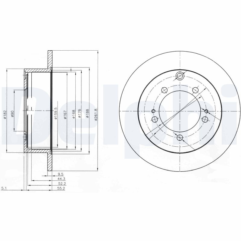Disc frana BG3815 DELPHI