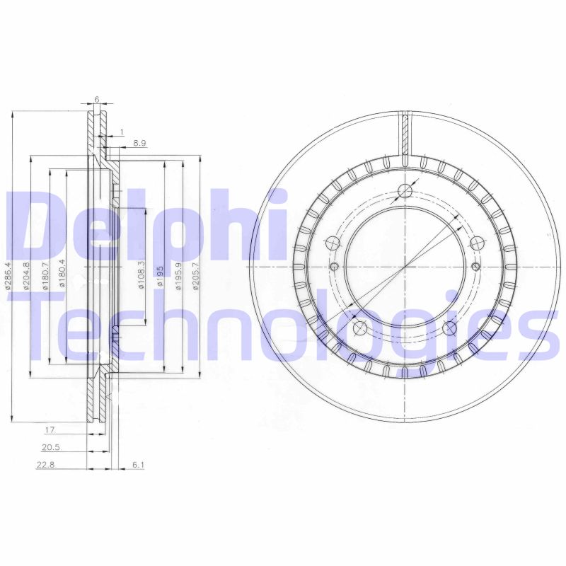 Disc frana BG3820 DELPHI