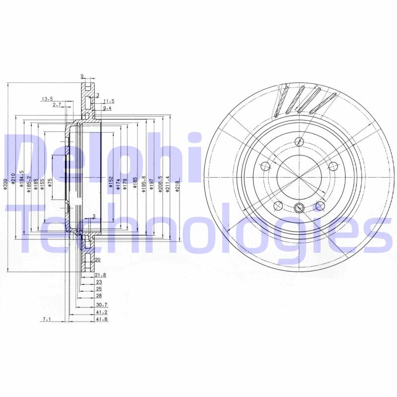 Disc frana BG3831 DELPHI