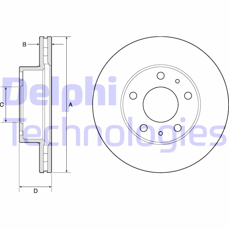 Disc frana BG3841 DELPHI