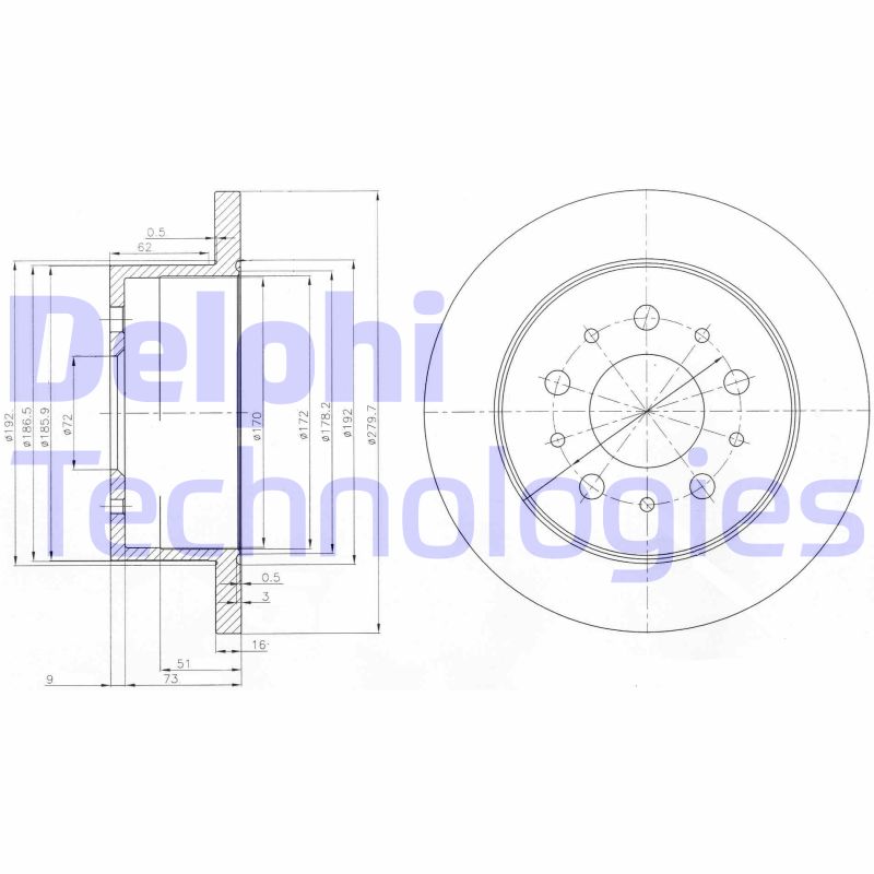 Disc frana BG3853 DELPHI