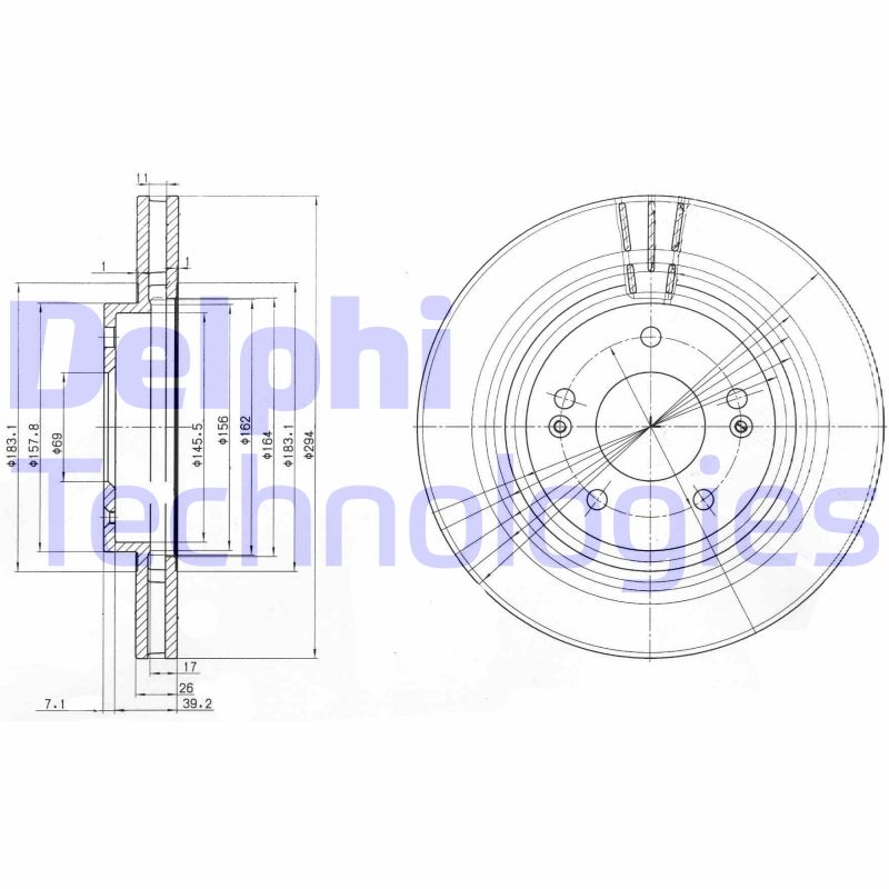 Disc frana BG3860 DELPHI