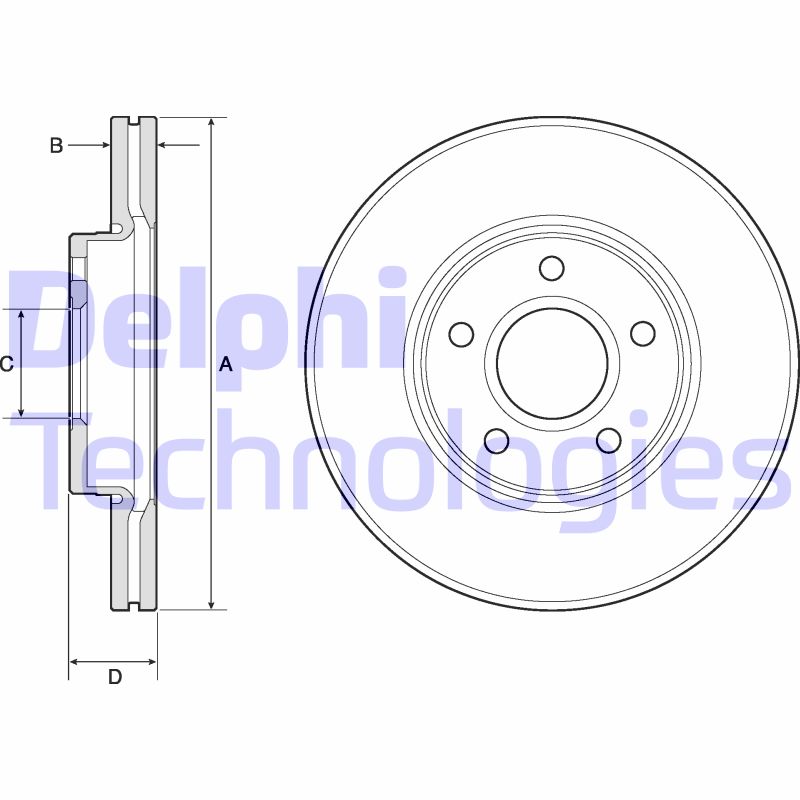 Disc frana BG3868C DELPHI