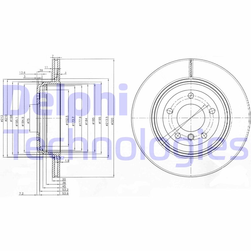 Disc frana BG3872 DELPHI