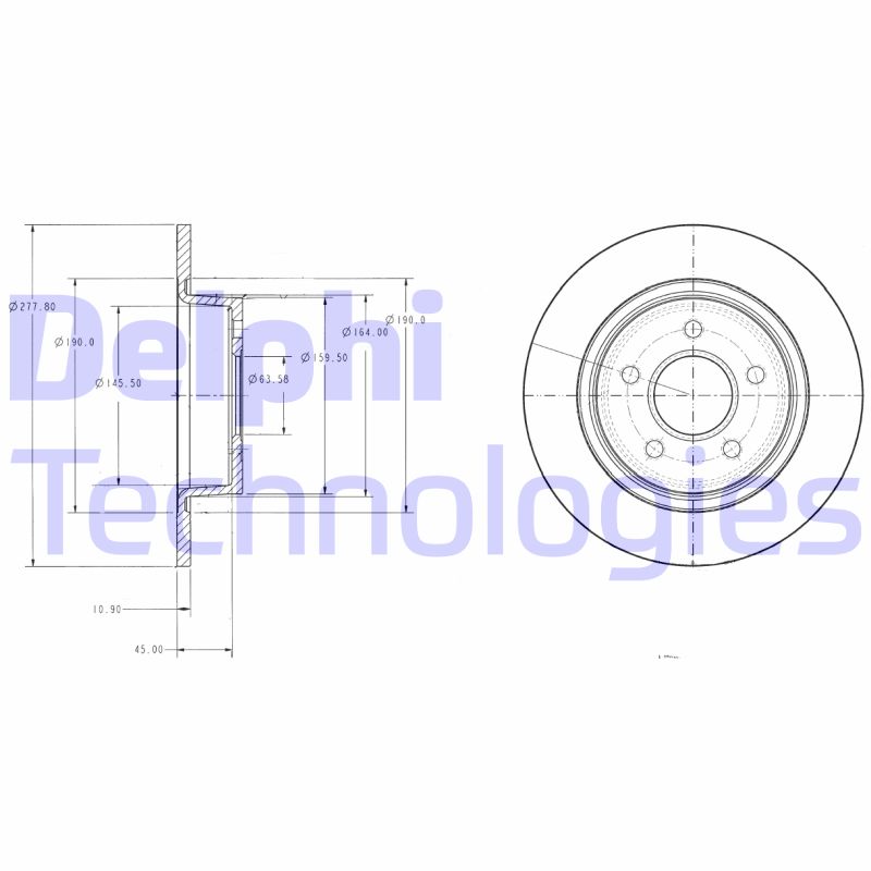 Disc frana BG3873 DELPHI