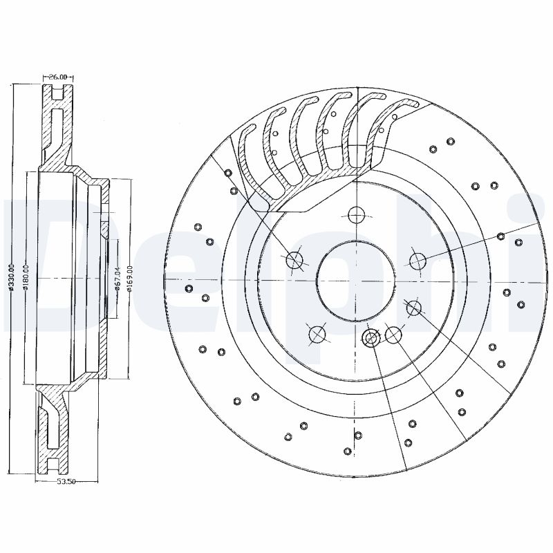 Disc frana BG3880 DELPHI