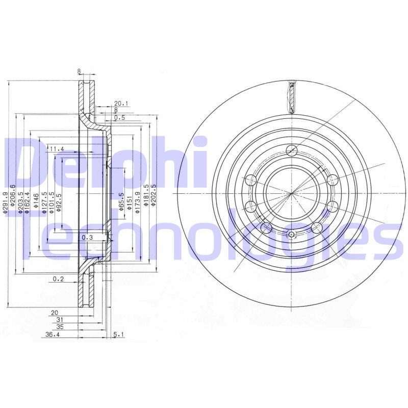 Disc frana BG3886C DELPHI