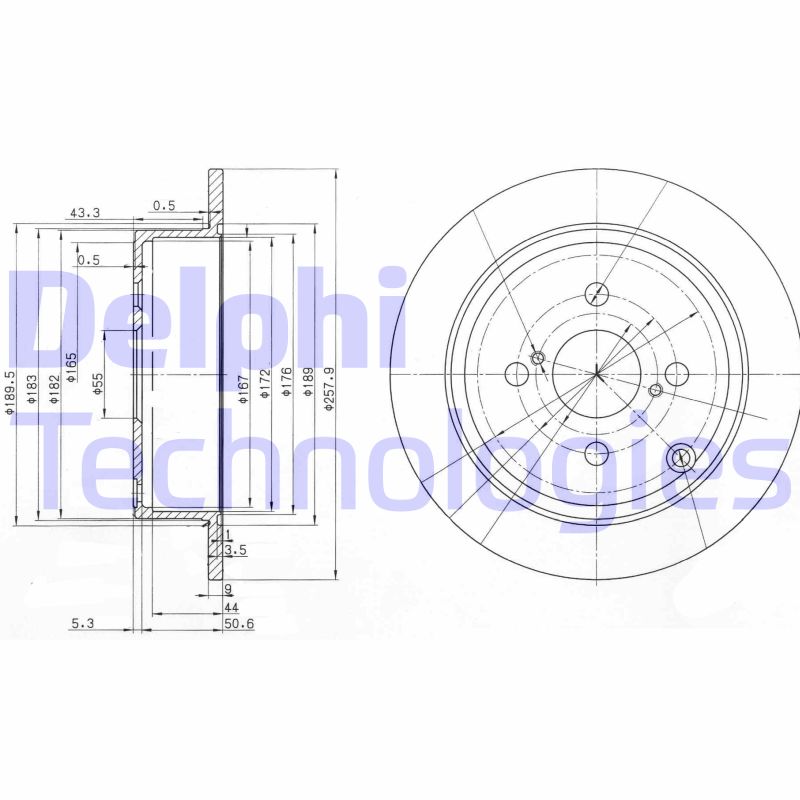 Disc frana BG3889 DELPHI