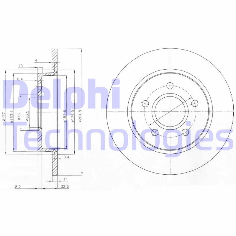 Disc frana BG3896 DELPHI