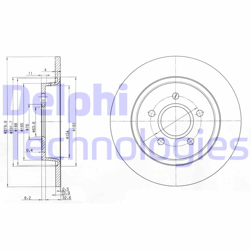 Disc frana BG3897C DELPHI