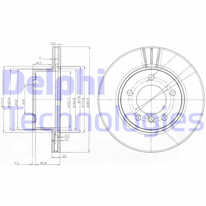 Disc frana BG3899C DELPHI