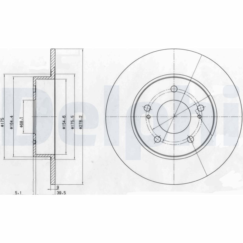 Disc frana BG3904 DELPHI