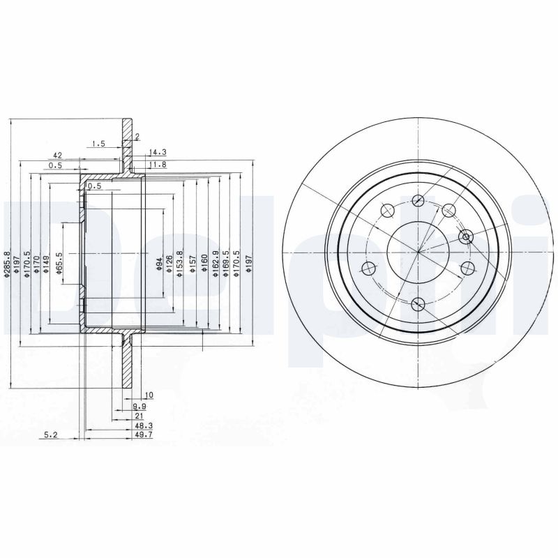 Disc frana BG3908 DELPHI