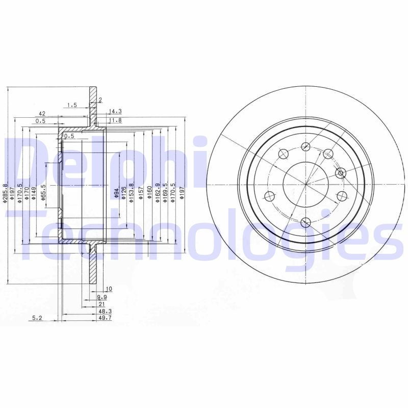 Disc frana BG3908C DELPHI