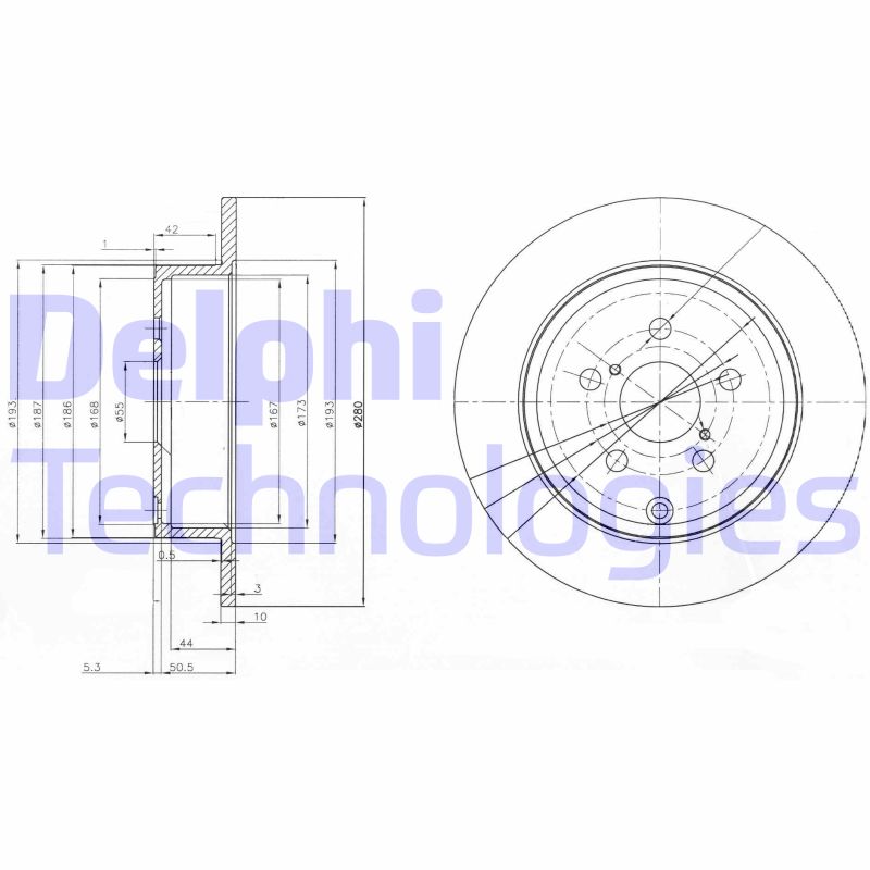 Disc frana BG3912 DELPHI