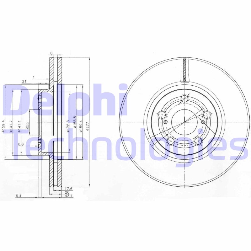 Disc frana BG3913 DELPHI