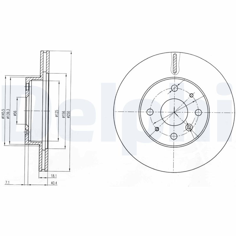 Disc frana BG3920 DELPHI