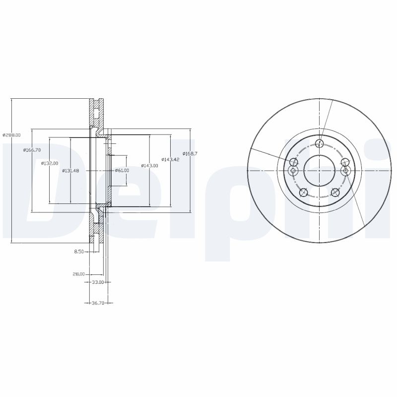 Disc frana BG3924 DELPHI