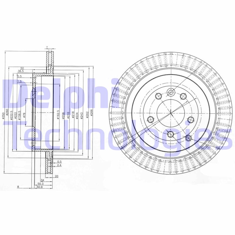 Disc frana BG3925C DELPHI