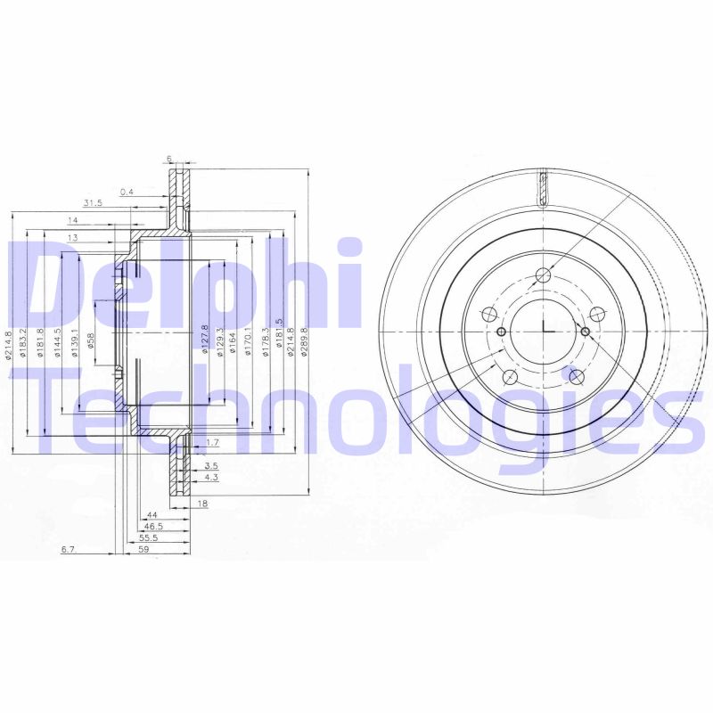 Disc frana BG3931 DELPHI