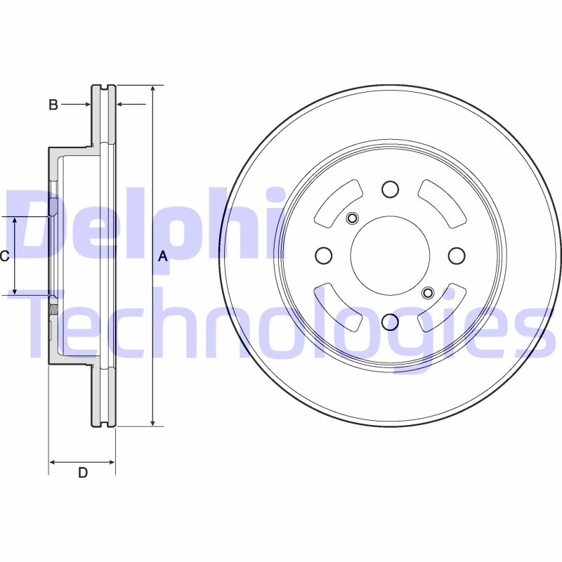 Disc frana BG3941 DELPHI