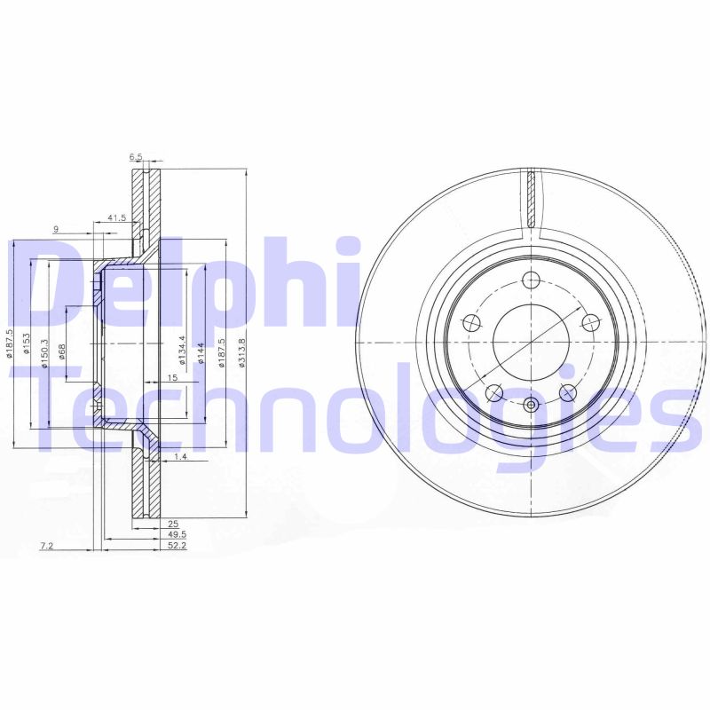 Disc frana BG3942 DELPHI