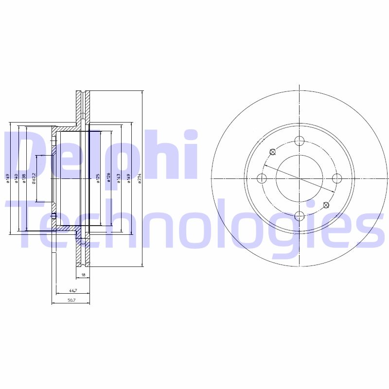 Disc frana BG3946 DELPHI