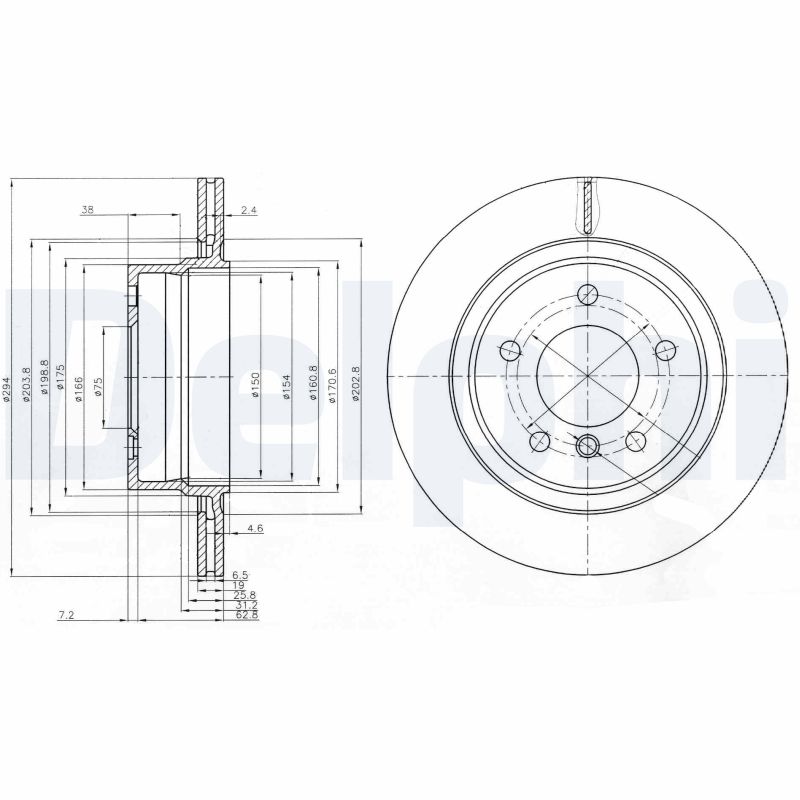 Disc frana BG3947 DELPHI