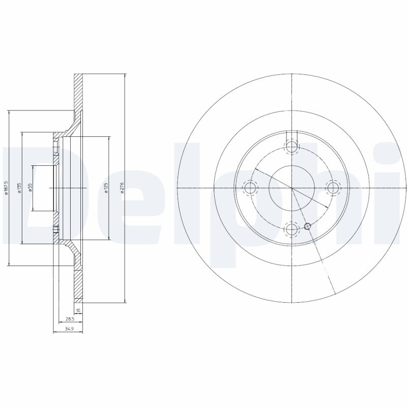 Disc frana BG3967 DELPHI