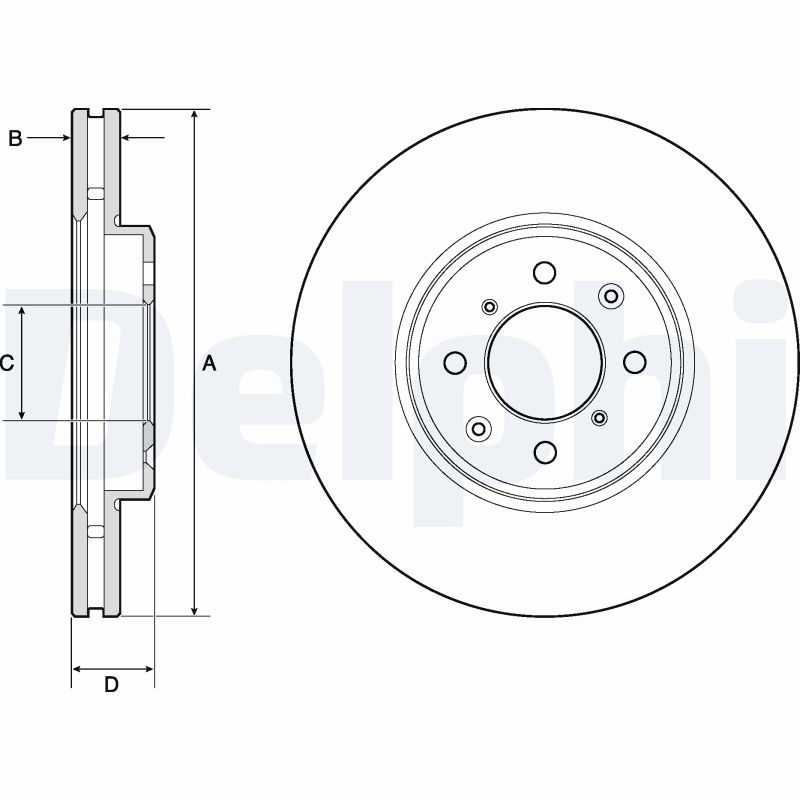 Disc frana BG3970 DELPHI