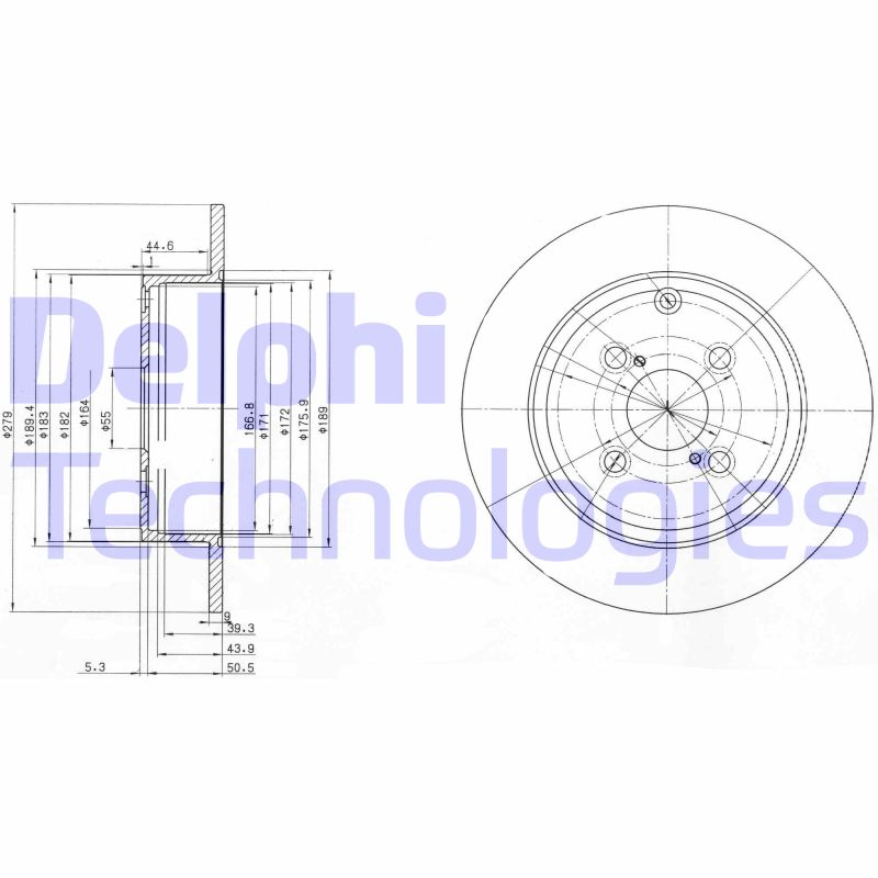 Disc frana BG3974 DELPHI