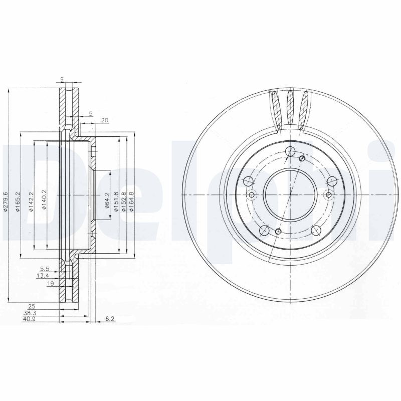 Disc frana BG3977 DELPHI