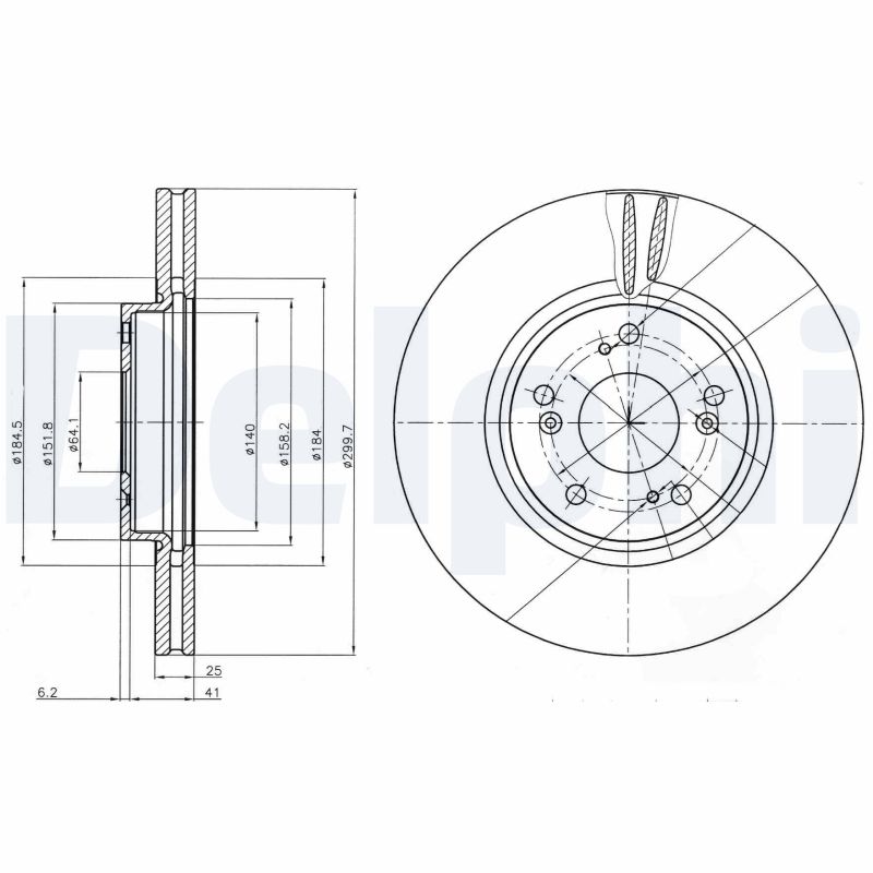Disc frana BG3978 DELPHI